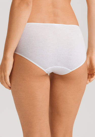 Belina Embroidered Cotton Full Brief | White 70877-101